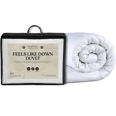 Hotel Essentials Soft Touch Feels Like Down 1,5 -7,5 Tog Sommer Mikrofaser Bettdecke