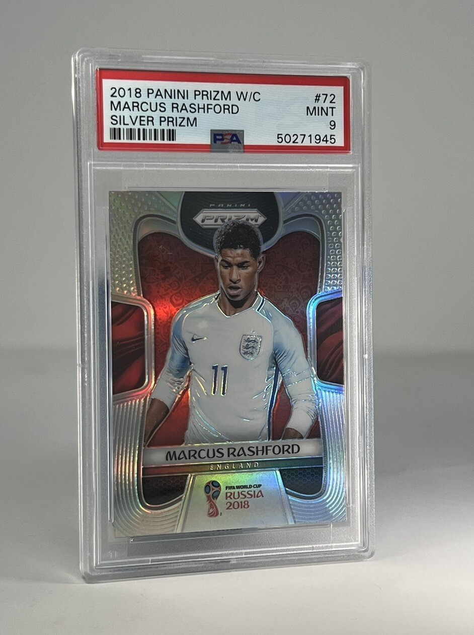 MARCUS RASHFORD 2018 Panini Prizm World Cup #72 Silver Prizm PSA 9 MINT