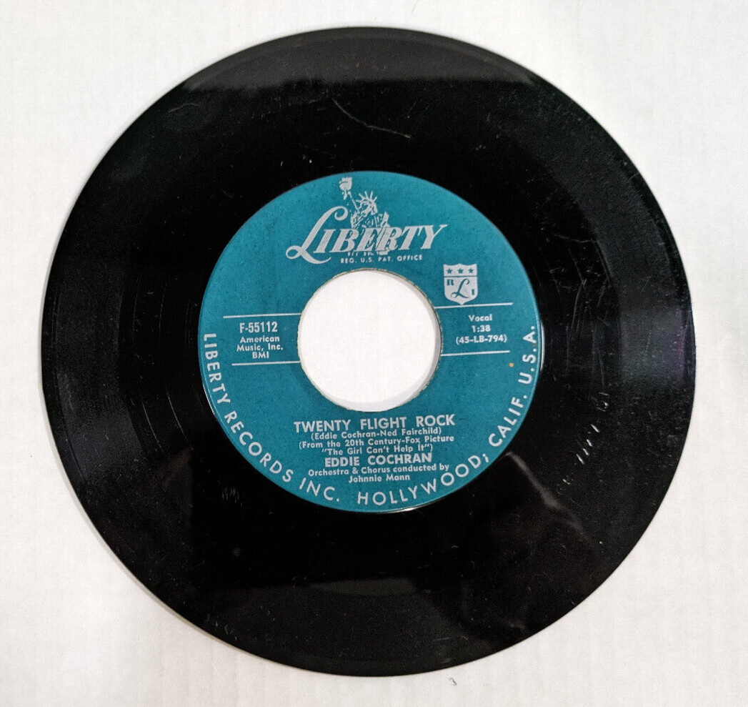 ROCKABILLY Eddie Cochran Twenty Flight Rock, & Cradle Baby, 1957 eBay