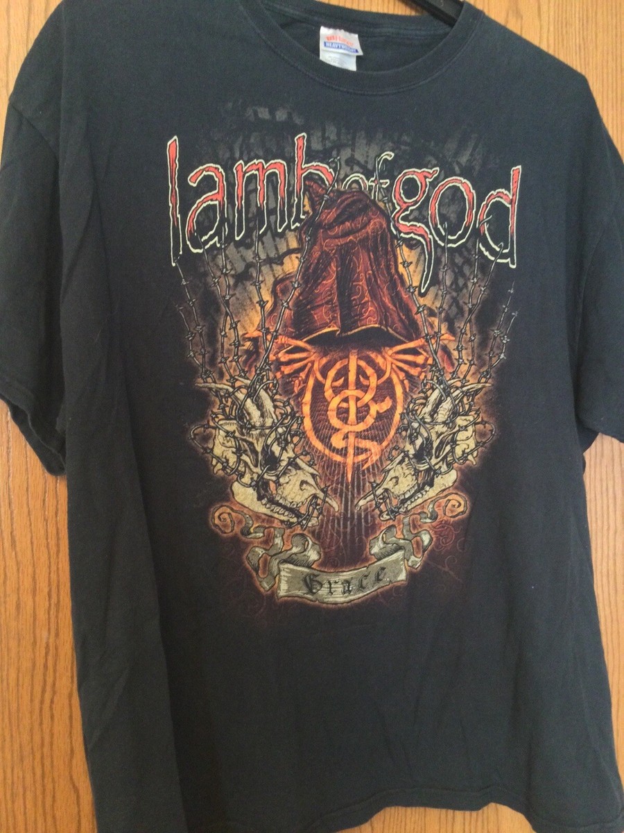 Lamb Of God - Black Shirt. Adult 2XL (50-52). Tiny Hole In