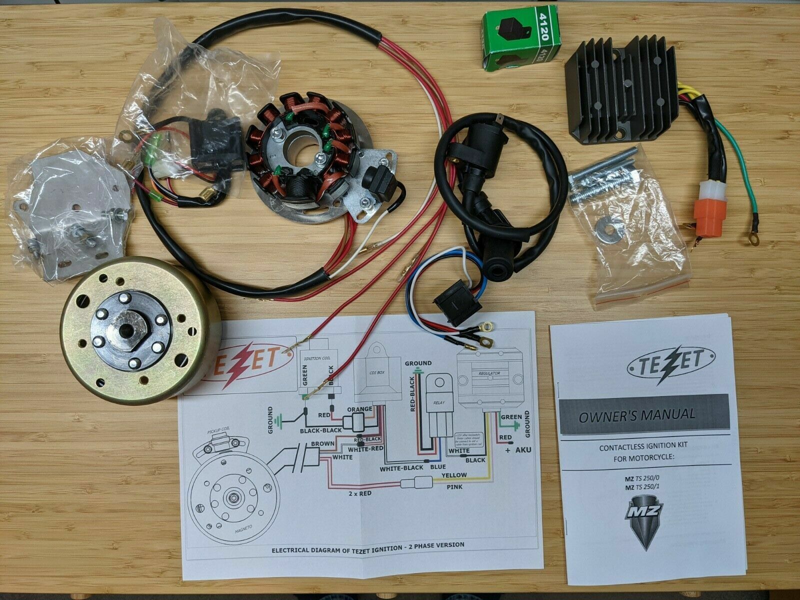 MZ TS250/1 Supa5 CDI electronic ignition TEZET 12v N0T Powerdynamo Vape
