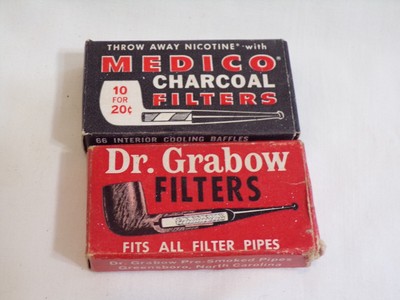 Vintage Dr. Grabow & Medico Charcoal Filters 5 left in each