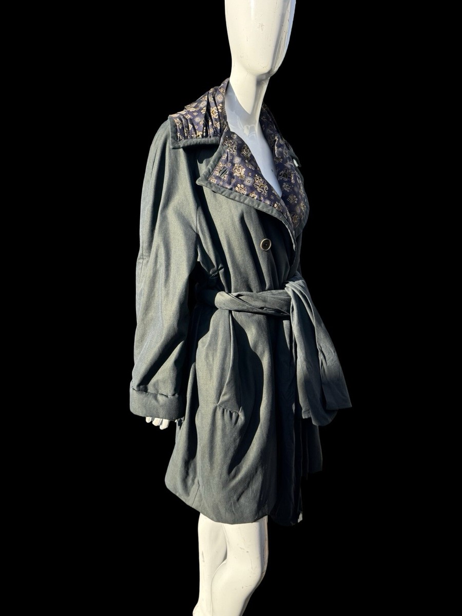 Vintage Early 90s ROMEO GIGLI raincoat Trenchcoat Coat Size 42
