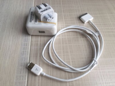 A1070 Firewire 1394 iPod 4 4th Power Adapter + FW 6Pin to 30Pin Data Cable Cord