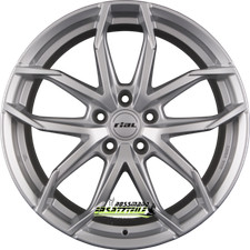 Rial Lucca polar-silber 7.5x17 ET37 - LK5/114.3 ML70.1 Felge Alu
