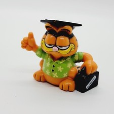 Vintage Garfield Graduation Hawaii PVC Figure Cake Topper