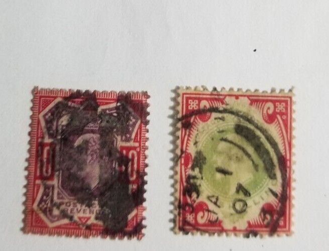 U.K.-Scott # 137, 138 (cancel/shade) CV $110.00