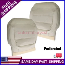 2012-2020 For Volkswagen Passat Driver & Passenger Bottom Leather Seat Cover Tan