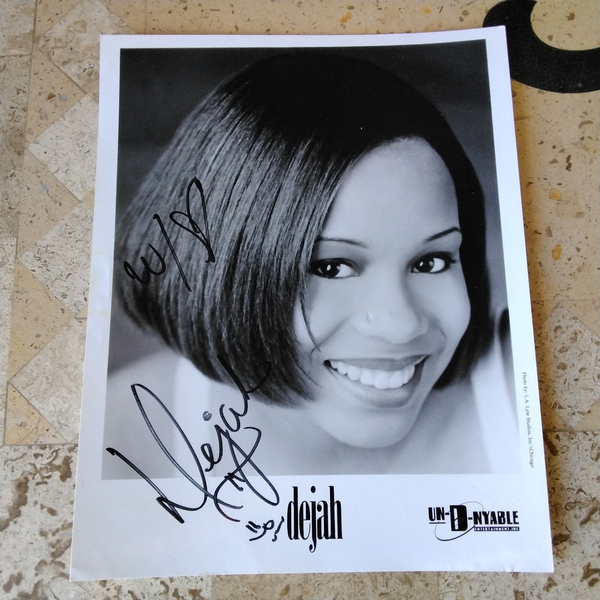 Dejah Gomez SIGNED 8x10 Photo 90s R&B Singer Krazy Just A Lil' Bit