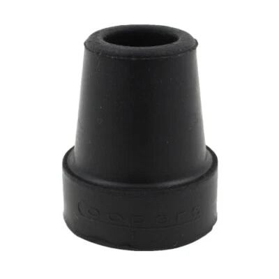 Coopers Walking Stick Rubber Ferrules 19mm (3/4") Replacement Feet - Black