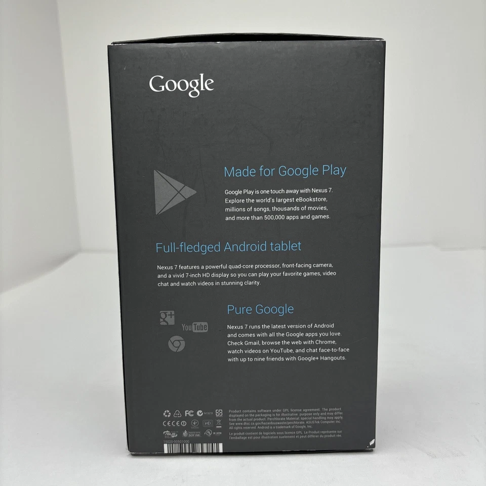 Nexus 7 (1st Generation) 16 GB, Wi-Fi, 7in - Black Open Box Complete Tested - Image 3 of 4