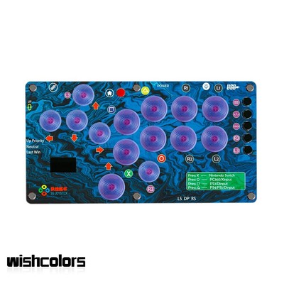Mini Arcade Controller Fight Stick w/ Screen for PC/PS4 Hitbox SOCD Mode