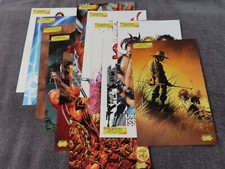 2001 MARVEL MASTER PRINTS (set completo di 12 carte 2) 10" x 6" BRUCE TIM FRANK HORN