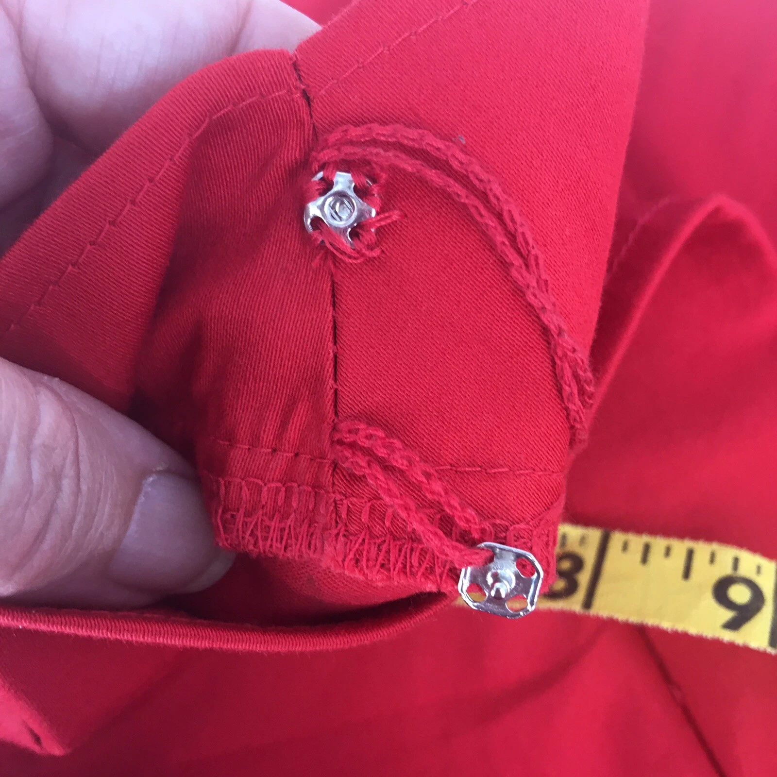 VALENTINO Abito elasticizzato rosso bomba retrò arricciato anteriore largo collo a V taglia 8