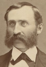 MAN WITH BRIGHT EYES AND THICK MUTTONCHOPS. CDV. COOPERSTOWN, N.Y.