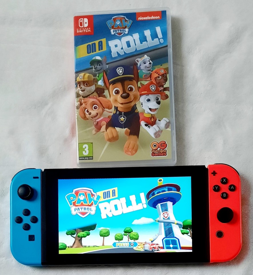 💥 Nintendo Switch Bundle TESTED Grip Minecraft Paw Patrol Case eBay
