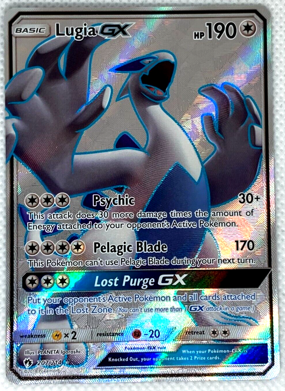 Lugia GX - Sun & Moon: Lost Thunder - Pokemon