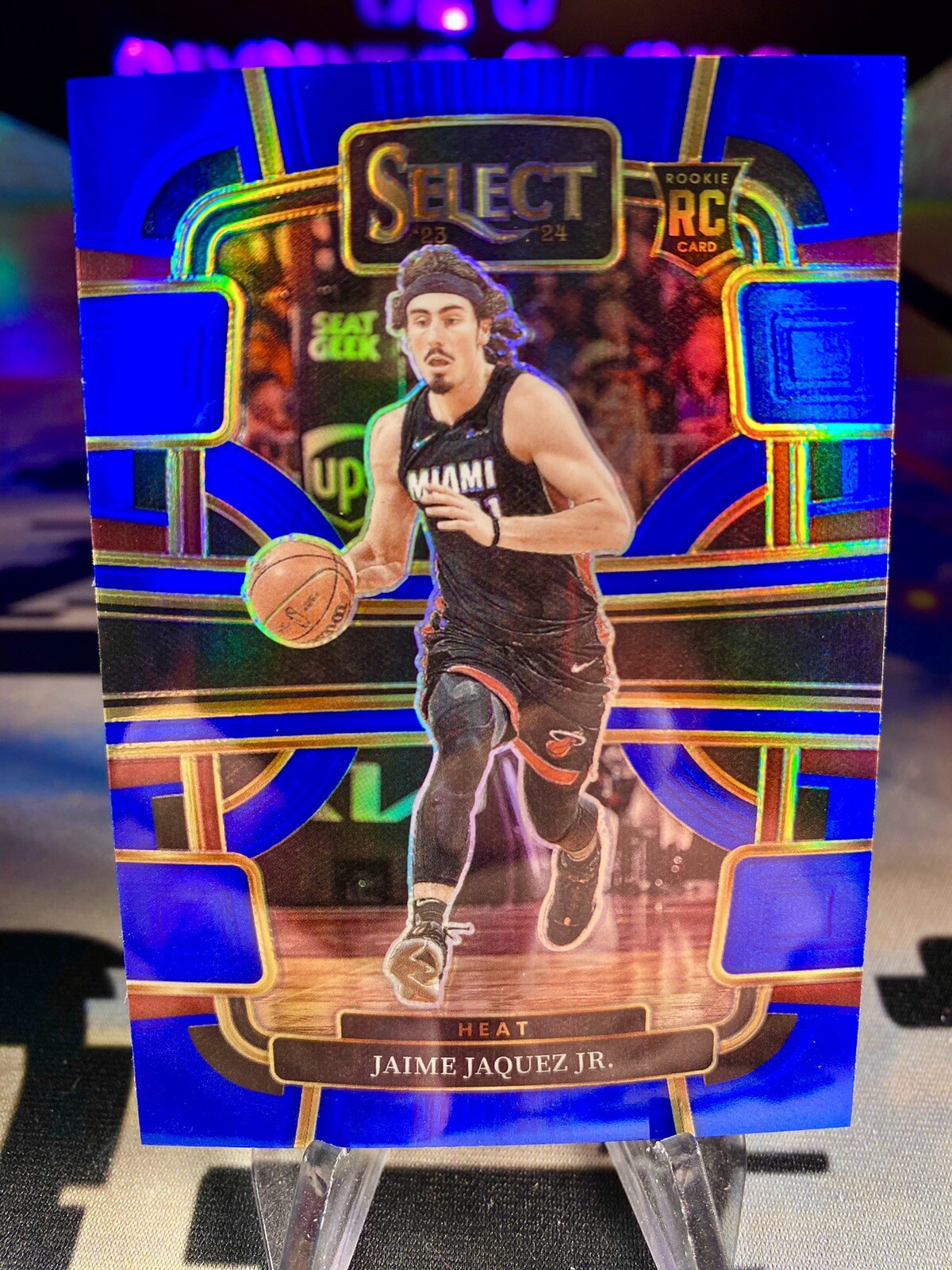 2023-24 Jaime Jaquez Jr. Panini Select Concourse Blue Prizm Rookie Card #100