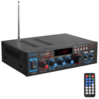 Bluetooth HIFI Verstärker 800W 2 Kanal DC 12V AC 220V Stereo Audio Amplifier