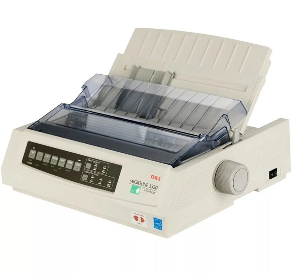 RE-NEWED Oki Microline 3320 Eco 9-Pin Dot Matrix Printer - USB D22800B - Image 2 of 2