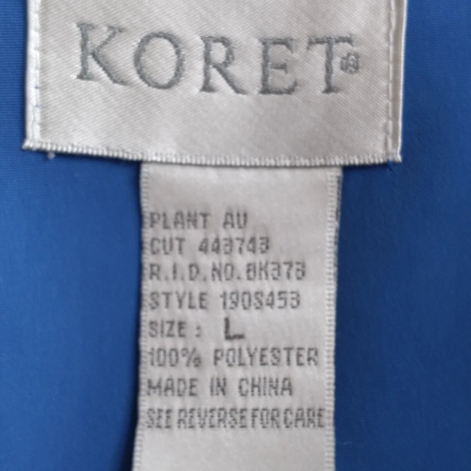 Regata Koret azul prussiano regata reversa verde-azulada poliéster ~ Tamanho G - Imagem 2 de 4