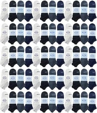120 Pair Yacht & Smith Men Low Cut Socks Thin Comfortable Sport Socks