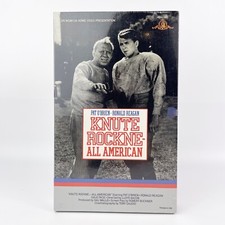 Knute Rockne All American VHS MGM/UA Sealed 1985 Big Box Ronald Reagan MV400555