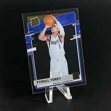 Tyrell Terry #57 Gold Rated Rookie 2020-21 Clearly Donruss RC FRESH PULL MAVS -