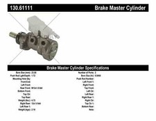 Brake Master Cylinder-Premium Centric 130.61111 fits 00-08 Ford Focus