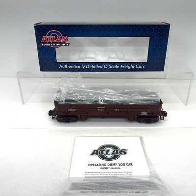Atlas O Premier #3009968S Monon Operating Dump Car w Pipes #AD 4 New O EXCLUSIVE