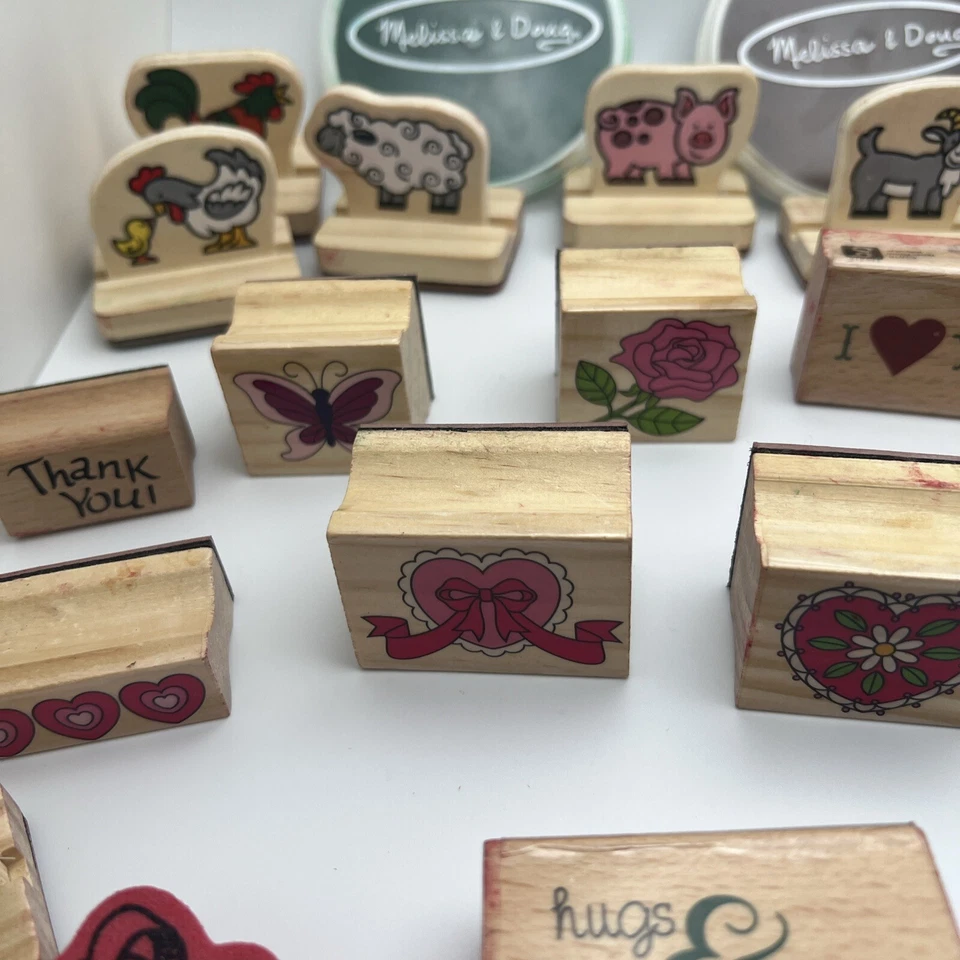 Large 28 Piece Lot Hampton Art Rubber Stamps- Variety of Themes & Sizes. GR 28 - Image 3 of 4