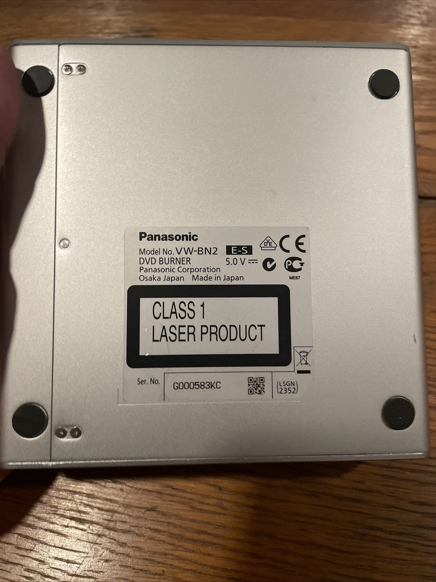 Panasonic VW-BN2 Portable Slim & Compact DVD Burner. No Cords | eBay
