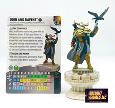 Marvel Heroclix Odin and Ravens 056 w/ Card Black Panther Set