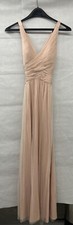 new 6 BHLDN Edith Dress Hitherto Wedding Taupe Pink Tulle open back Bridesmaid
