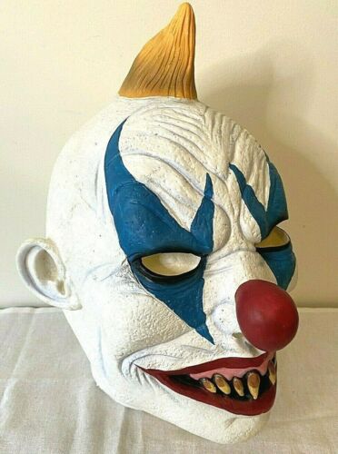 Halloween Clown Mask Killer Scary Evil Latex Adult