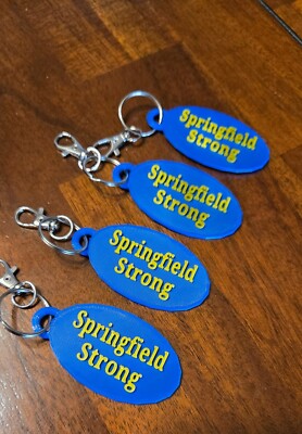 ''Springfield Strong'' Keychains  Produced In Springfield Ohio 4 PER ORDER! 