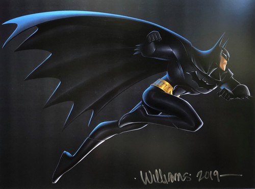 DAVID WILLIAMS seltener BEWARE THE BATMAN Kunstdruck 12 x 18 SIGNIERT DC WB limitiert!