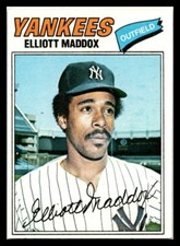 1977 Topps #332 Elliott Maddox VG / EX