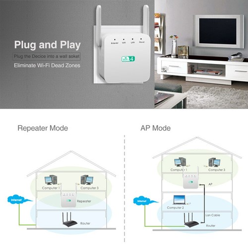 300M Wireless WiFi Signal Booster Network Extender Amplifier Repeater 2.4G - Picture 5 of 16