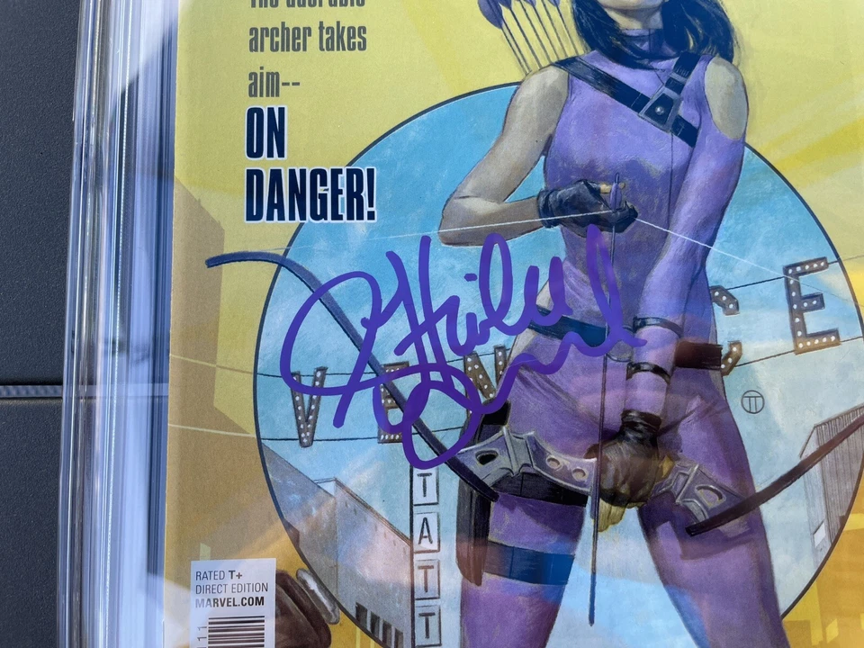 Hawkeye #1 - CGC Signature Series 9.8 - Firmado por Hailee Steinfeld Foto 3 de 3