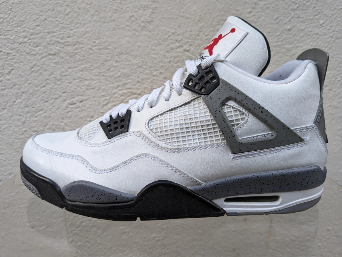 NIKE AIR JORDAN 4 IV WHITE CEMENT GREY RETRO 2012 sz 13 xi i vi v travis bred