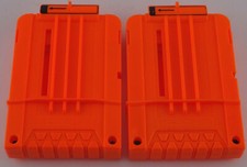 Lot of 2 Nerf 6 Round Clip Cartridge Dart Ammo Magazine Pre-owned Free Shipping