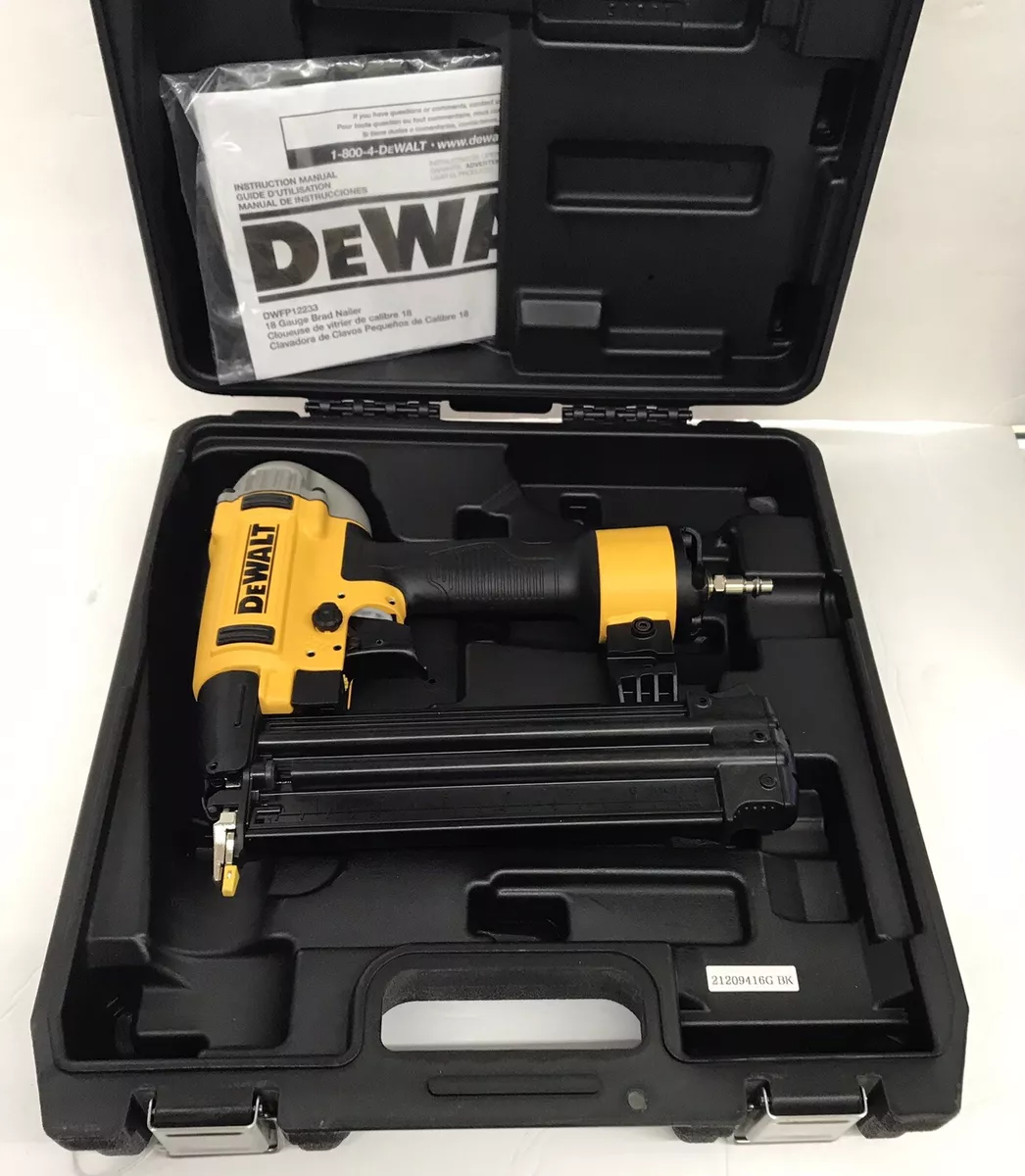 DEWALT DWFP12233 Pneumatic 18 Gauge 2 1 8 in. Brad Nailer