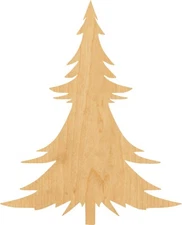 Christmas Tree 3 Laser Cut Out Wood Shape Craft Supply - Woodcraft Cutout