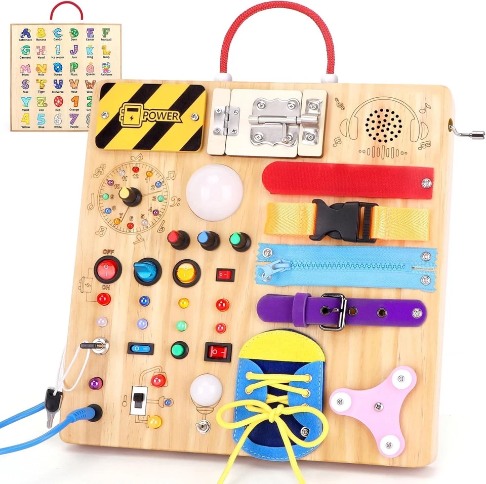 Engaging 23-in-1 LED Activity Board for Kids - Promote Learning & Imagination - Image 3 of 4