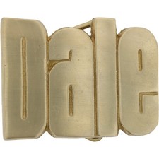 Brass Dale Personalized Name 1970s Disco Retro Hippie Hippy Vintage Belt Buckle