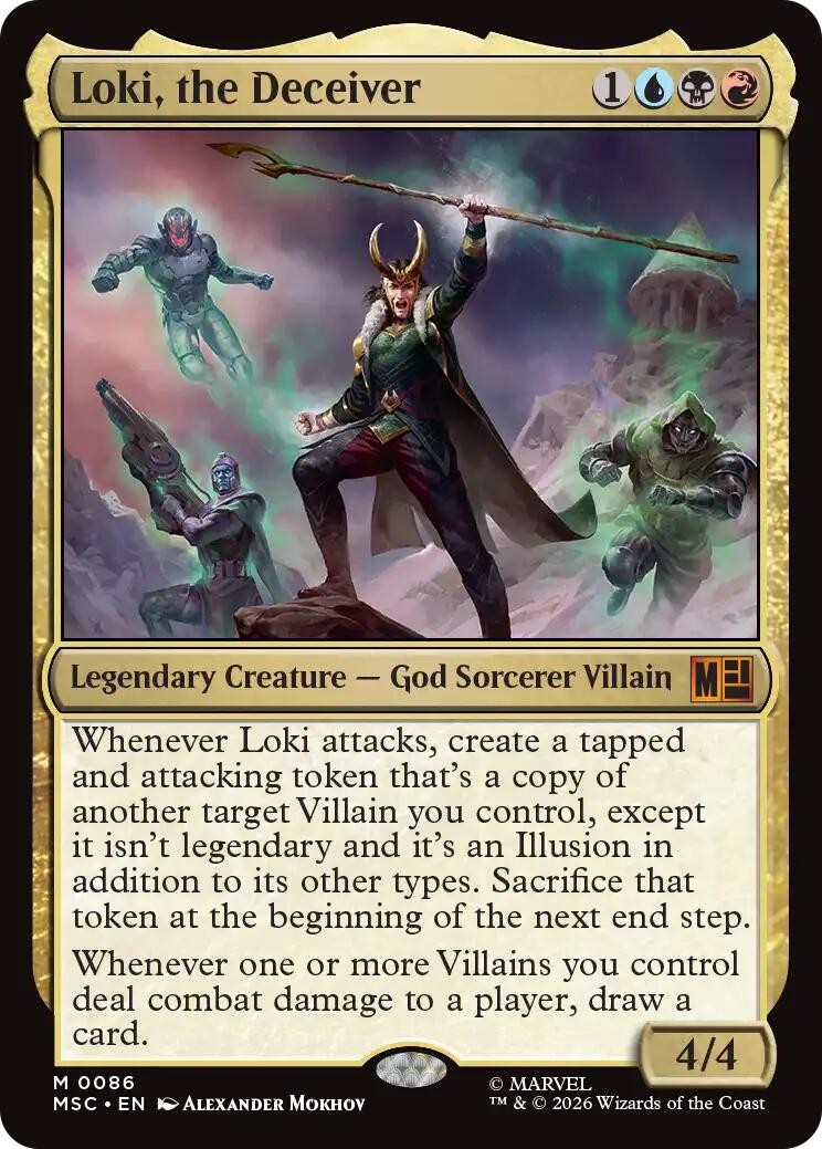 Loki, the Deceiver - 86 - NM - Commander: Marvel Super Heroes - MTG