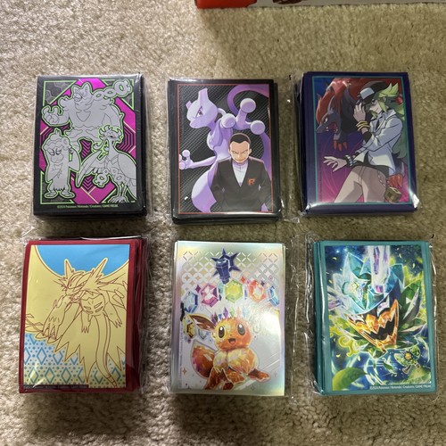 6 Stück Pokemon TCG Kartenhüllen ETB Brandneu - verschiedene Designs