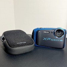 FUJIFILM FinePix XP120 Waterproof 65ft Wi-Fi Camera Sky Blue 5  Zoom