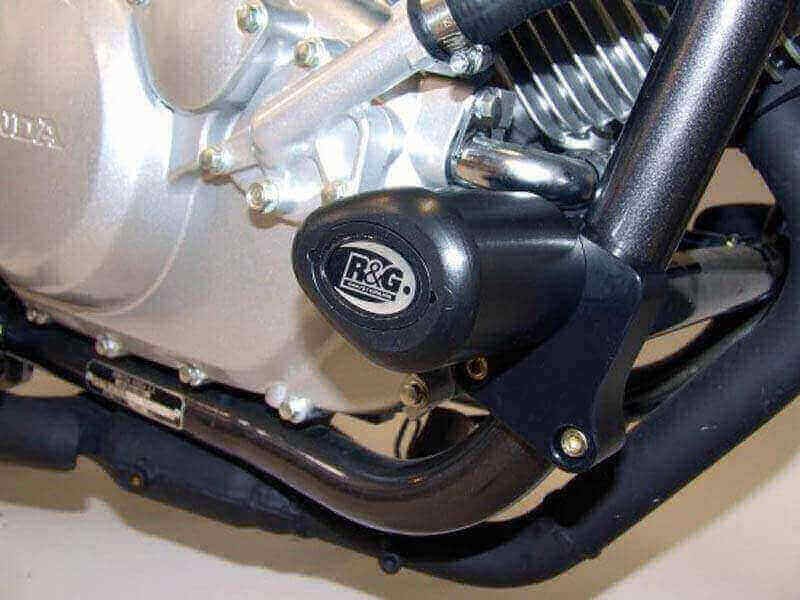 Protections moteur R&G CP0192BL noires pour moto Honda XLV 125 Varadero